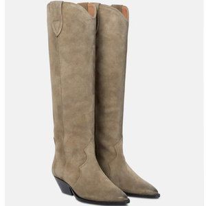 Isabel Marant Denvee Suede Pointed-Toe Boots 37